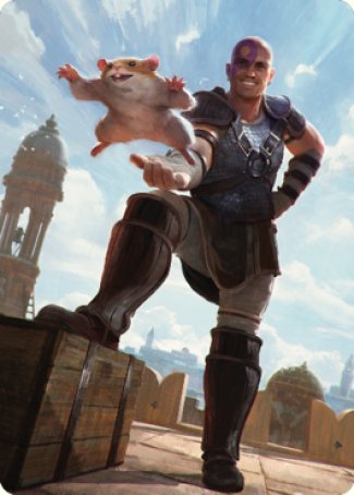 Minsc & Boo, Timeless Heroes Art Card (72) [Commander Legends: Battle for Baldur's Gate Art Series] | Kessel Run Games Inc. 