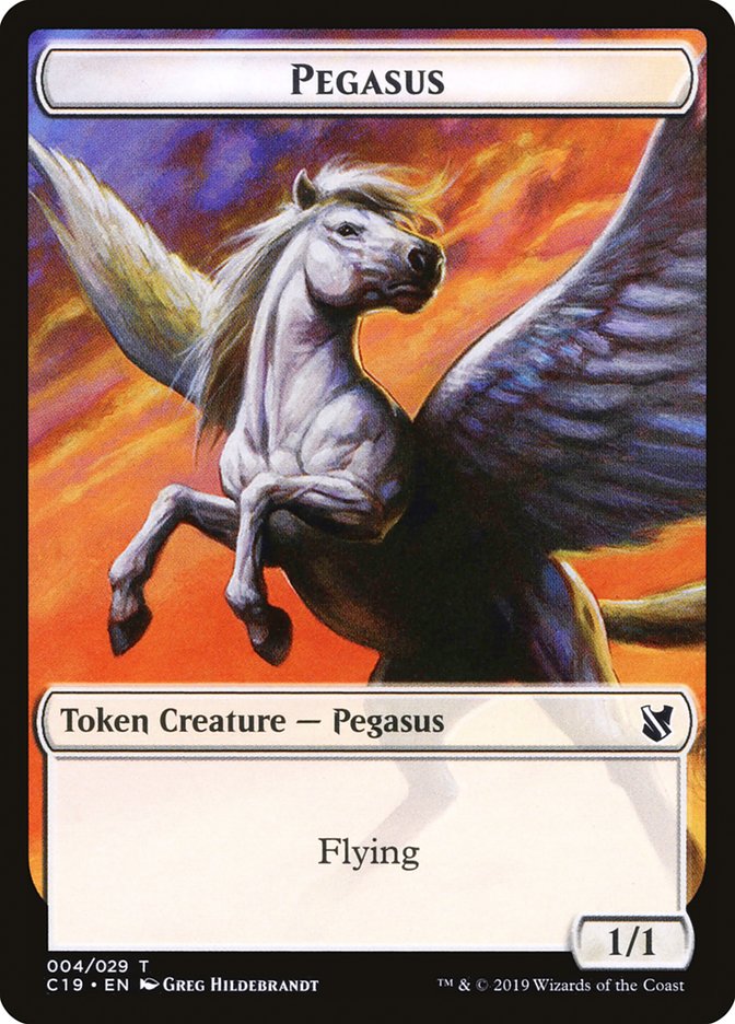 Pegasus Token [Commander 2019 Tokens] | Kessel Run Games Inc. 