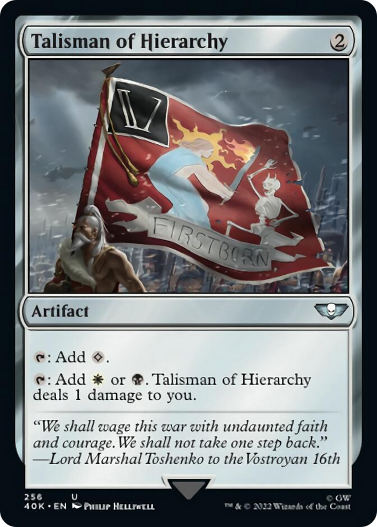 Talisman of Hierarchy (Surge Foil) [Warhammer 40,000] | Kessel Run Games Inc. 