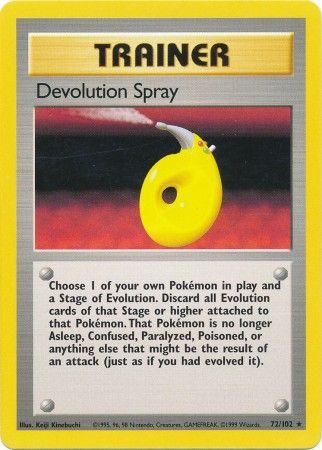 Devolution Spray (72/102) [Base Set Unlimited] | Kessel Run Games Inc. 