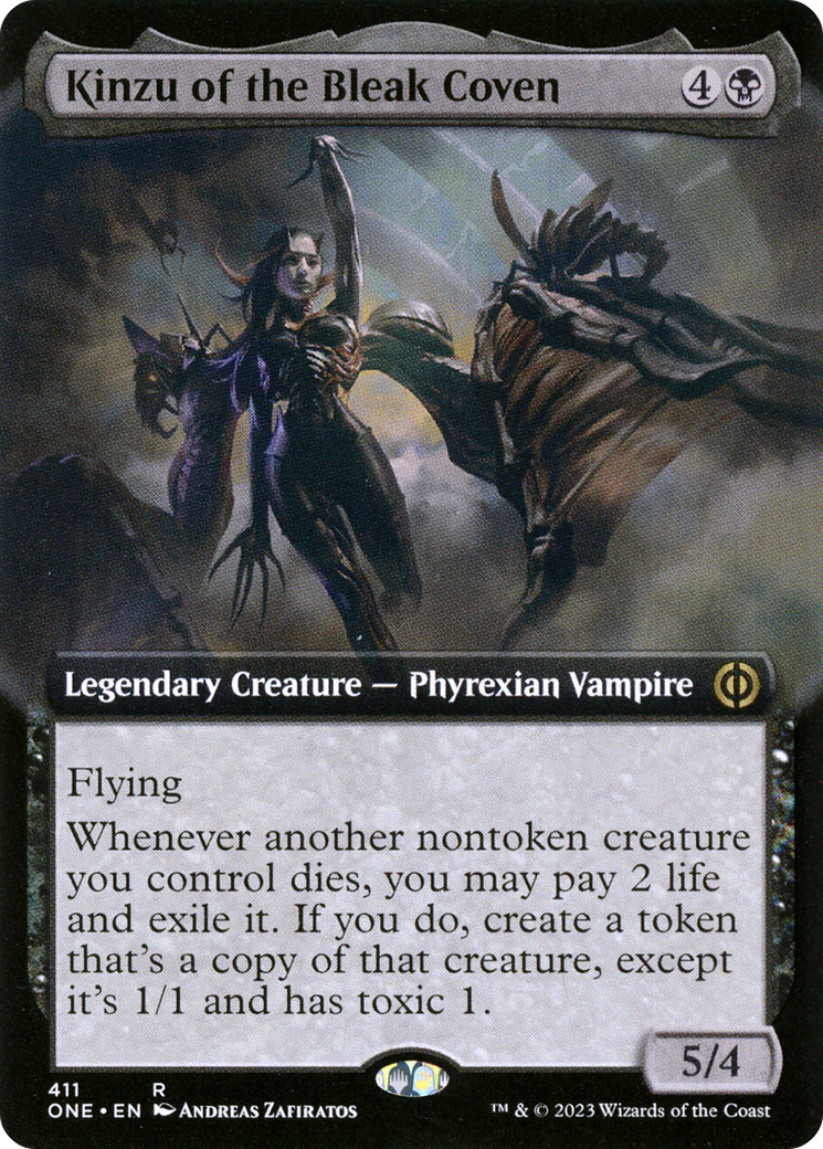 Kinzu of the Bleak Coven (Extended Art) [Phyrexia: All Will Be One] | Kessel Run Games Inc. 