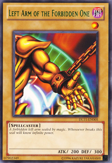 Left Arm of the Forbidden One (Green) [DL11-EN005] Rare | Kessel Run Games Inc. 