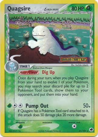 Quagsire (21/101) (Delta Species) (Stamped) [EX: Dragon Frontiers] | Kessel Run Games Inc. 