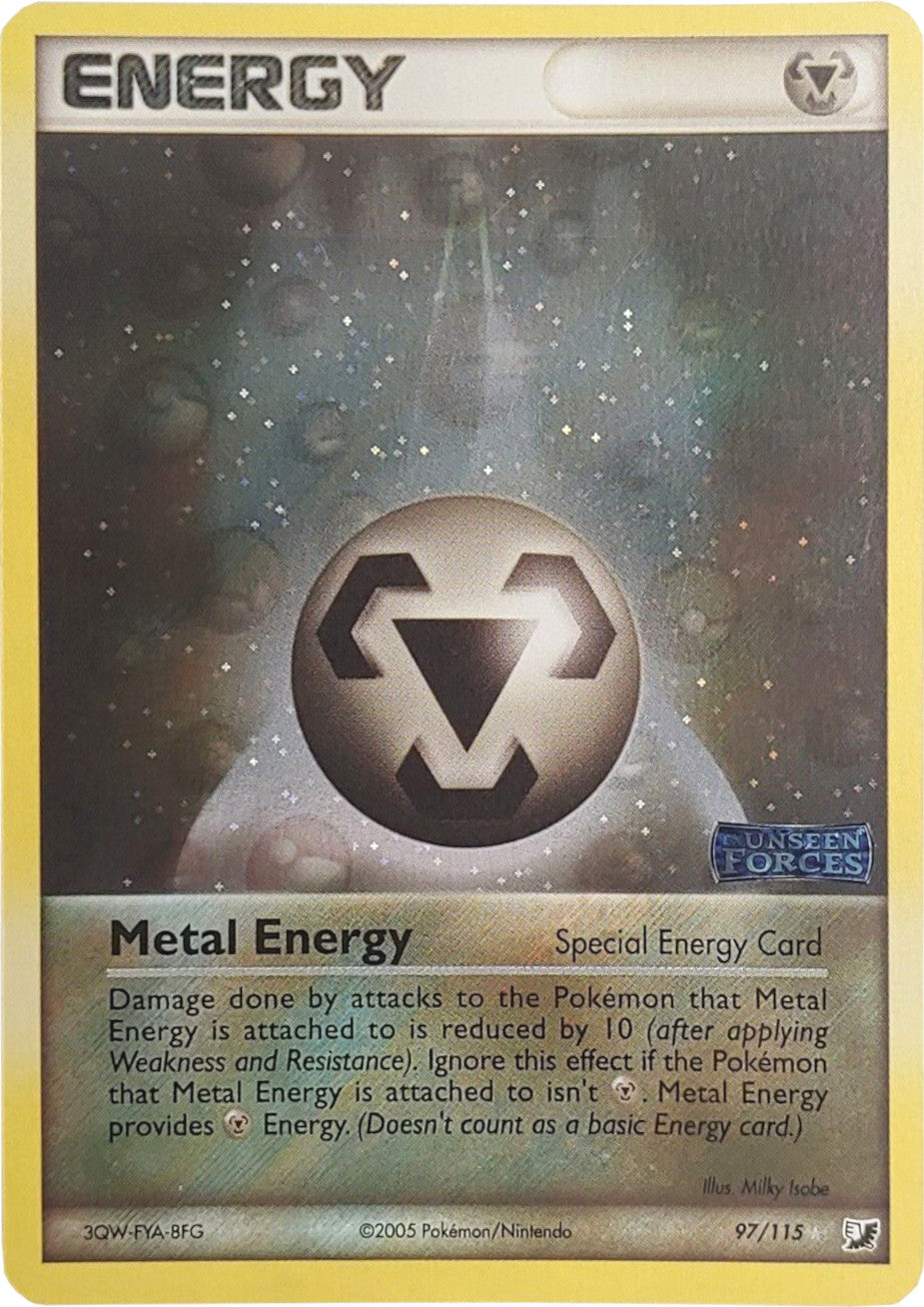 Metal Energy (97/115) (Stamped) [EX: Unseen Forces] | Kessel Run Games Inc. 