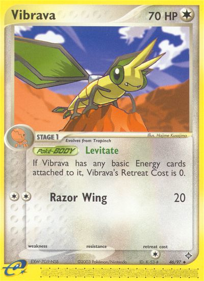 Vibrava (46/97) [EX: Dragon] | Kessel Run Games Inc. 
