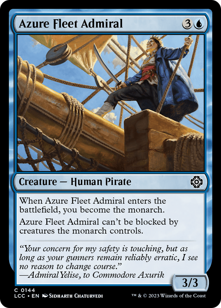 Azure Fleet Admiral [The Lost Caverns of Ixalan Commander] | Kessel Run Games Inc. 