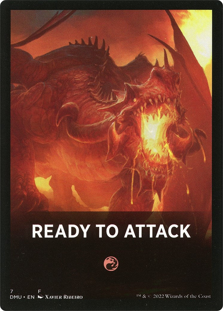 Ready to Attack Theme Card [Dominaria United Tokens] | Kessel Run Games Inc. 
