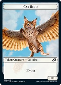 Cat Bird // Human Soldier (005) Double-Sided Token [Ikoria: Lair of Behemoths Tokens] | Kessel Run Games Inc. 