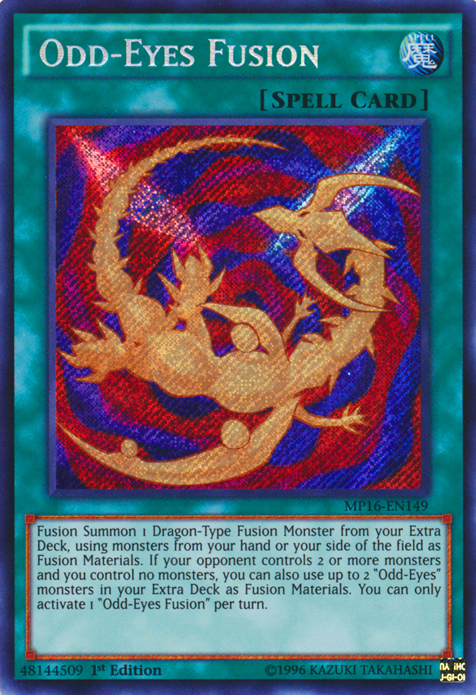 Odd-Eyes Fusion [MP16-EN149] Secret Rare | Kessel Run Games Inc. 