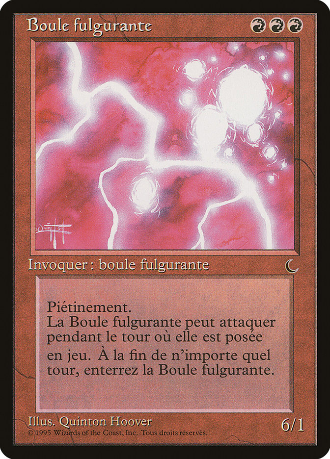 Ball Lightning (French) - "Boule fulgurante" [Renaissance] | Kessel Run Games Inc. 