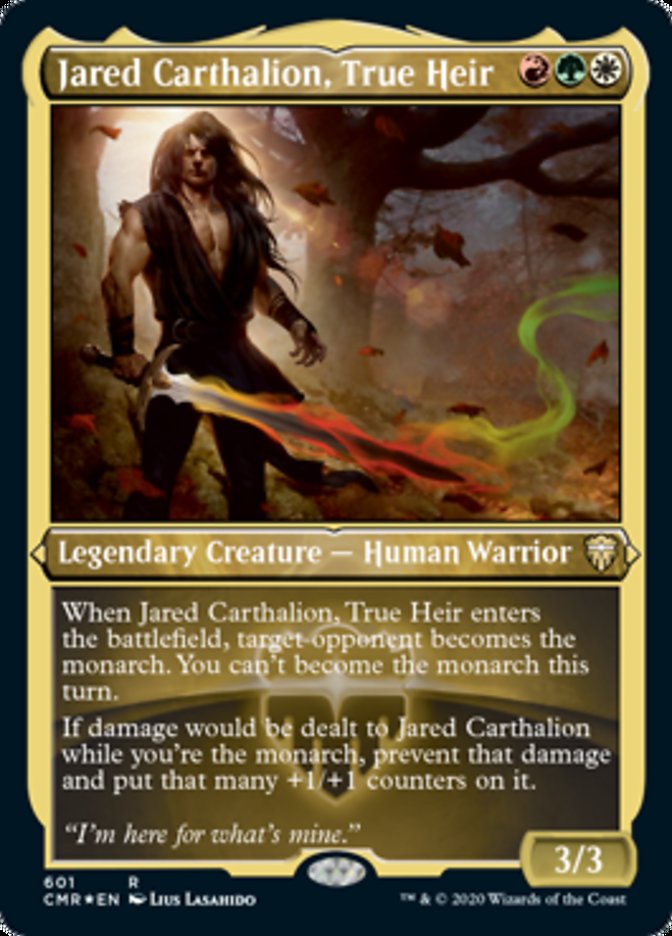 Jared Carthalion, True Heir (Etched) [Commander Legends] | Kessel Run Games Inc. 