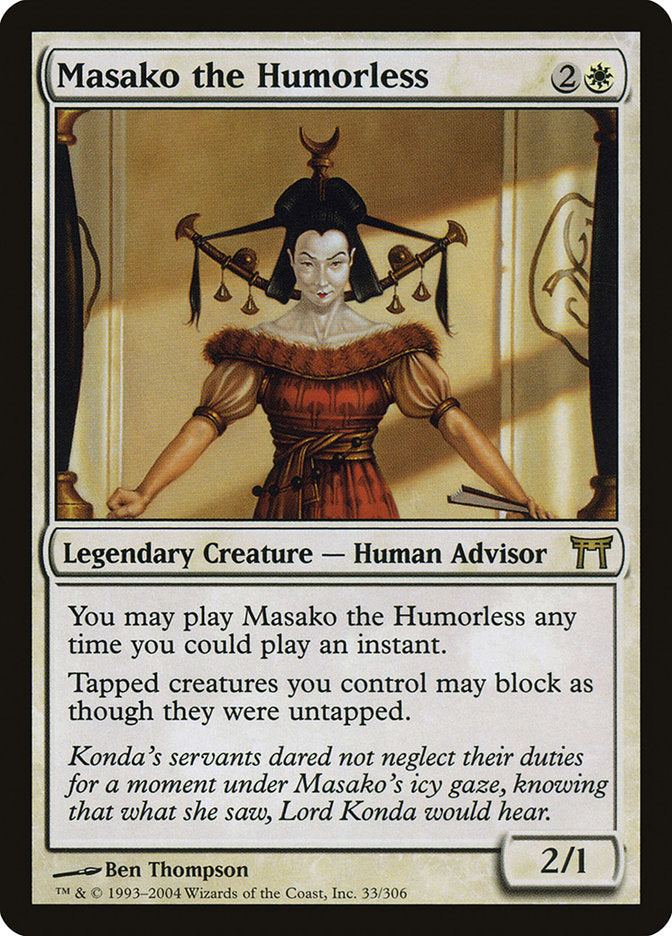 Masako the Humorless [Champions of Kamigawa] | Kessel Run Games Inc. 