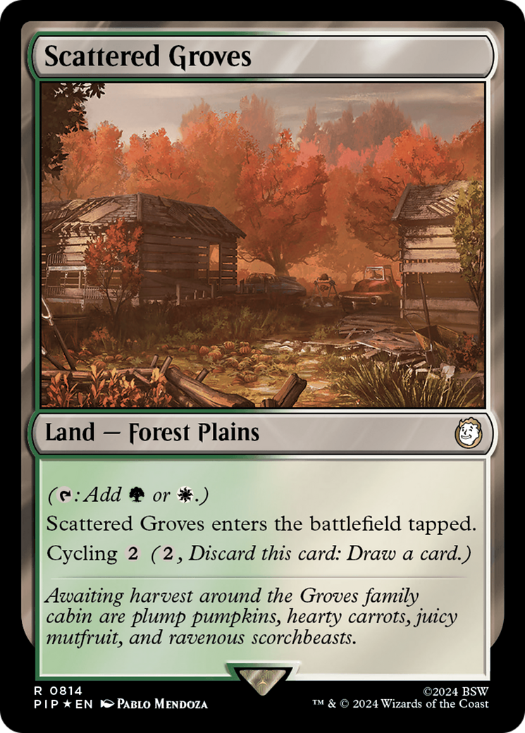 Scattered Groves (Surge Foil) [Fallout] | Kessel Run Games Inc. 