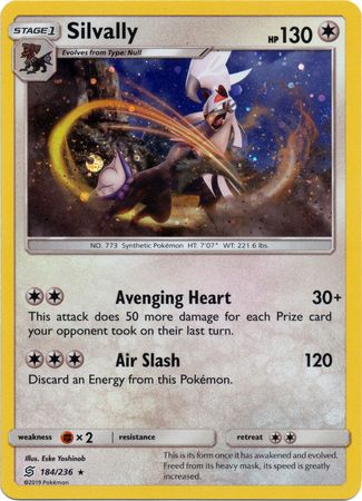 Silvally (184/236) (Cosmos Holo) [Sun & Moon: Unified Minds] | Kessel Run Games Inc. 