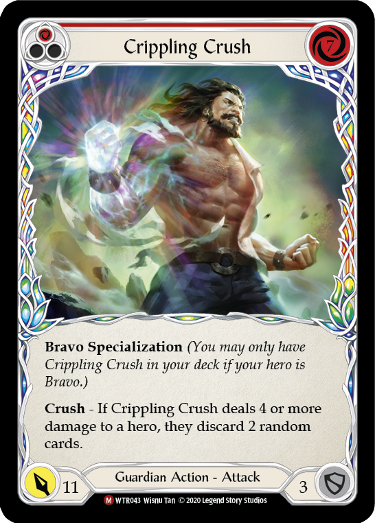 Crippling Crush [U-WTR043] (Welcome to Rathe Unlimited)  Unlimited Rainbow Foil | Kessel Run Games Inc. 