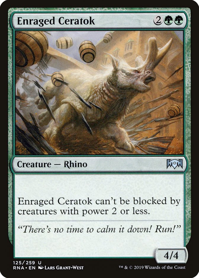 Enraged Ceratok [Ravnica Allegiance] | Kessel Run Games Inc. 