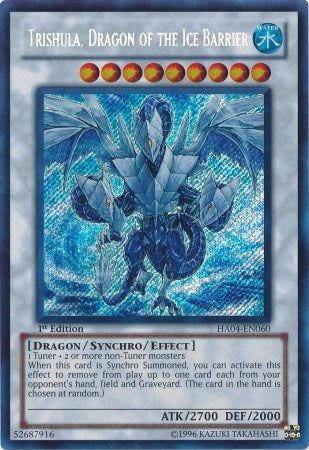 Trishula, Dragon of the Ice Barrier [HA04-EN060] Secret Rare | Kessel Run Games Inc. 