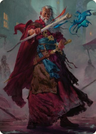 Elminster Art Card (64) [Commander Legends: Battle for Baldur's Gate Art Series] | Kessel Run Games Inc. 