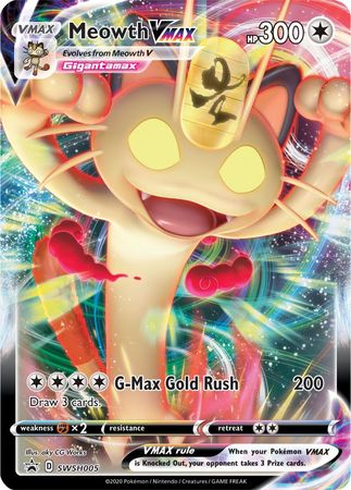 Meowth VMAX (SWSH005) (Jumbo Card) [Sword & Shield: Black Star Promos] | Kessel Run Games Inc. 