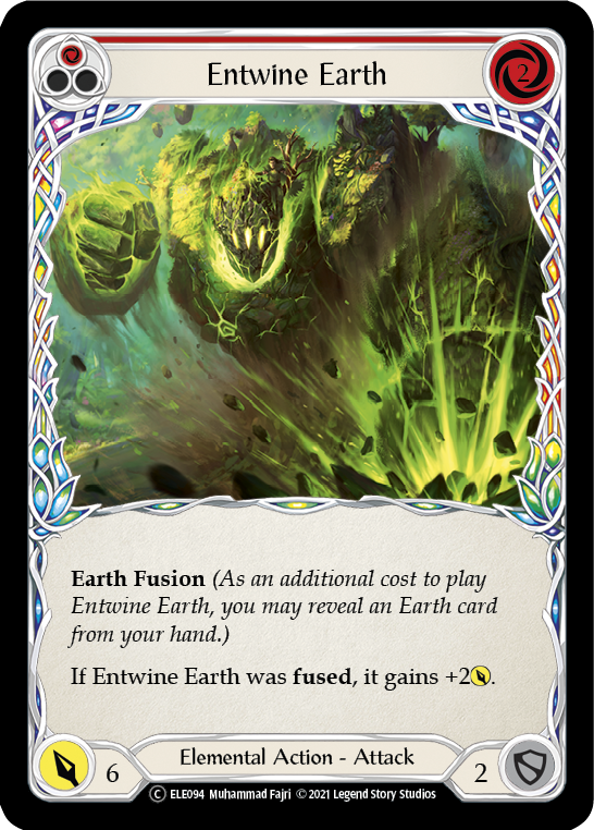 Entwine Earth (Red) [U-ELE094] (Tales of Aria Unlimited)  Unlimited Rainbow Foil | Kessel Run Games Inc. 