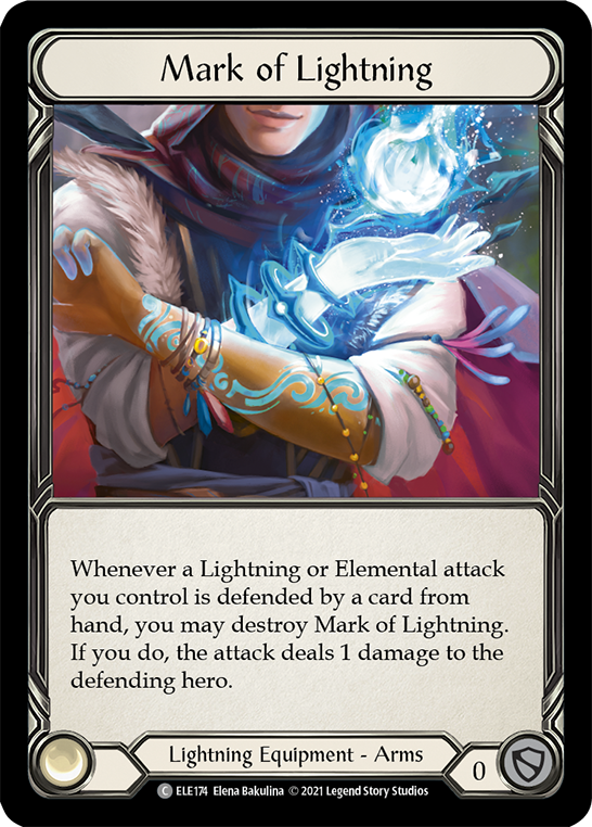 Mark of Lightning [ELE174] (Tales of Aria)  1st Edition Cold Foil | Kessel Run Games Inc. 
