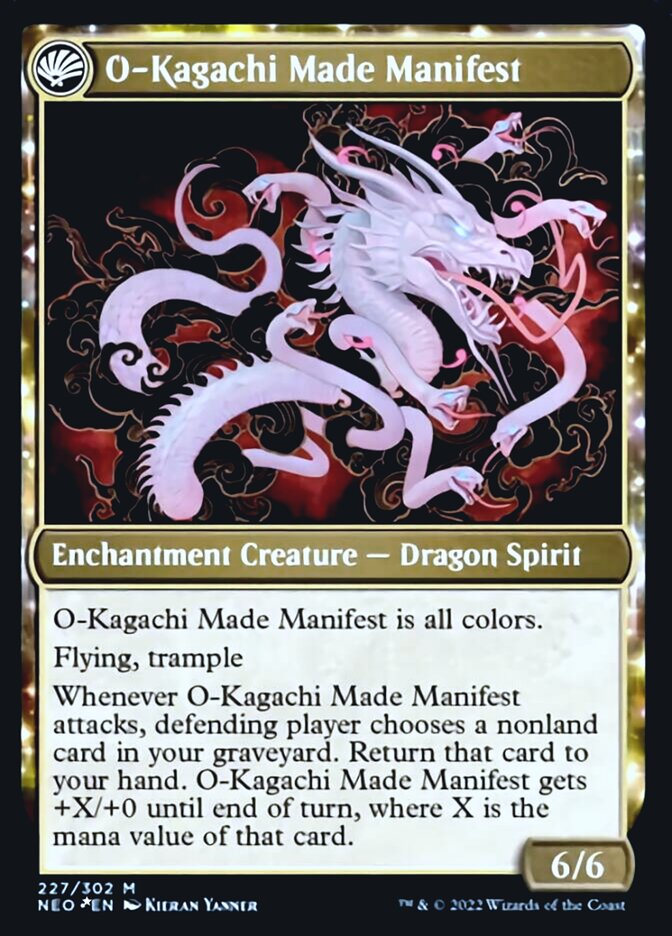 The Kami War // O-Kagachi Made Manifest [Kamigawa: Neon Dynasty Prerelease Promos] | Kessel Run Games Inc. 