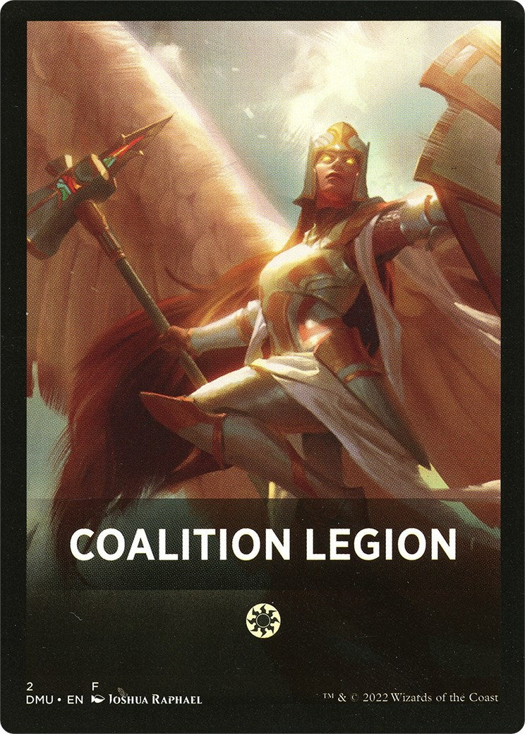 Coalition Legion Theme Card [Dominaria United Tokens] | Kessel Run Games Inc. 