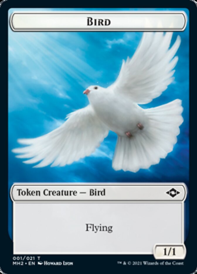 Bird // Treasure (21) Double-Sided Token [Modern Horizons 2 Tokens] | Kessel Run Games Inc. 