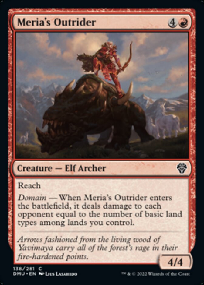 Meria's Outrider [Dominaria United] | Kessel Run Games Inc. 
