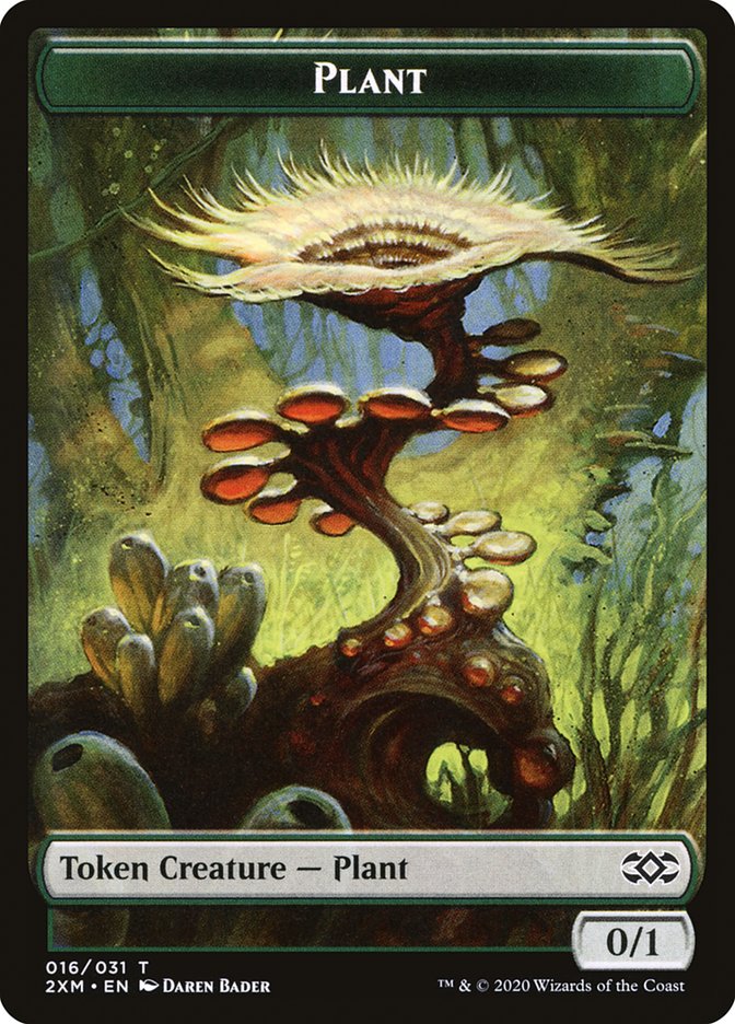 Eldrazi Spawn // Plant Double-Sided Token [Double Masters Tokens] | Kessel Run Games Inc. 