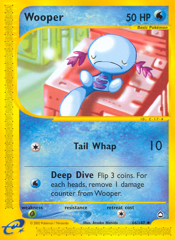 Wooper (66/147) [Aquapolis] | Kessel Run Games Inc. 