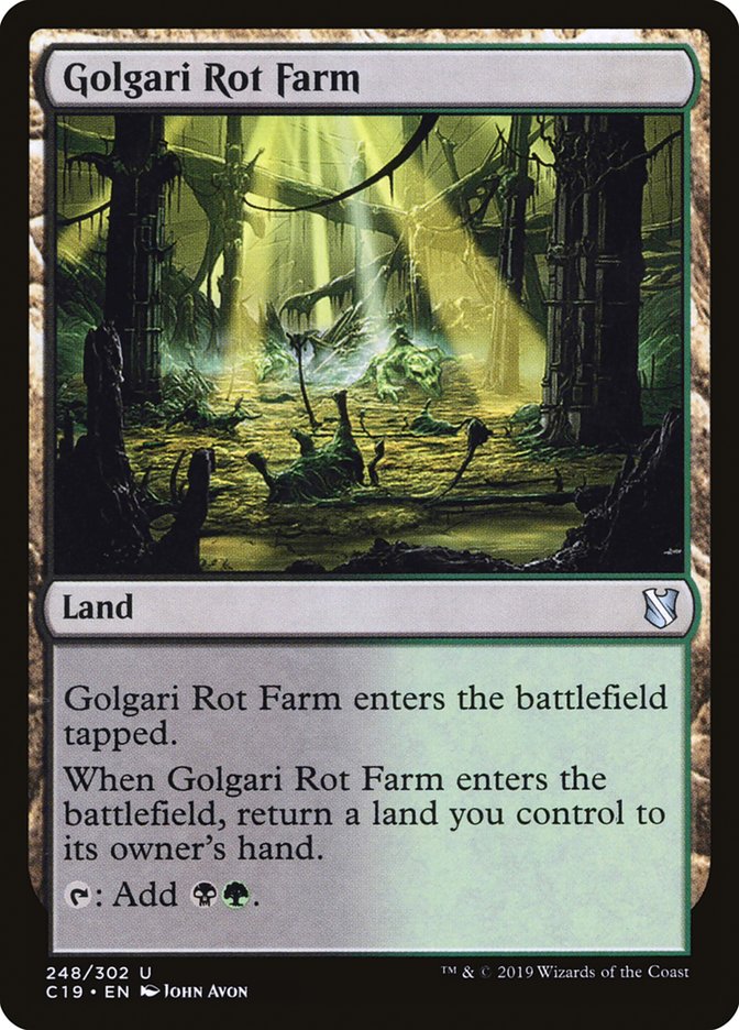 Golgari Rot Farm [Commander 2019] | Kessel Run Games Inc. 