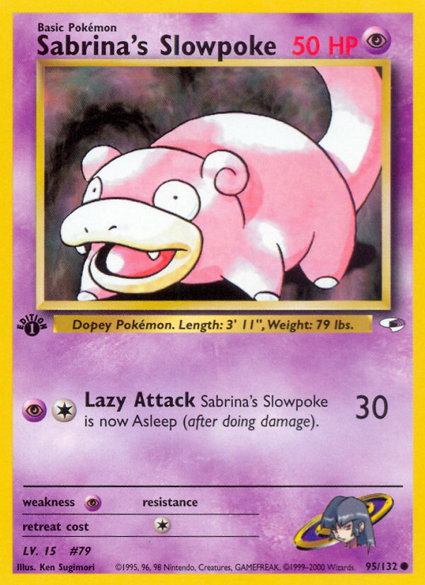 Sabrina's Slowpoke (95/132) [Gym Heroes 1st Edition] | Kessel Run Games Inc. 