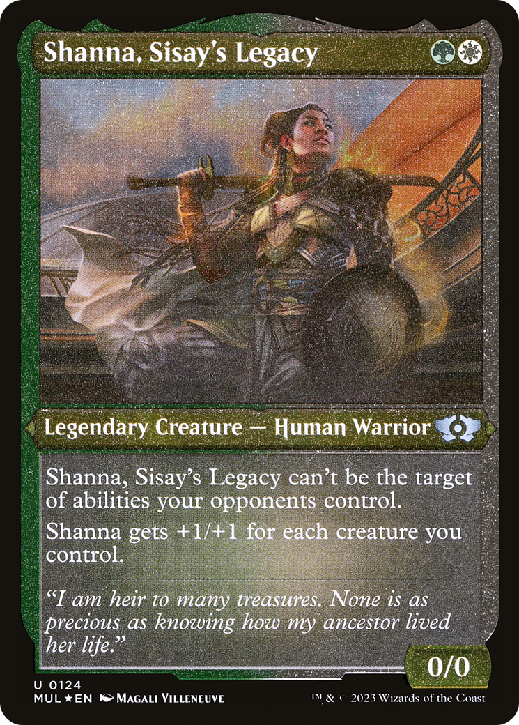 Shanna, Sisay's Legacy (Foil Etched) [Multiverse Legends] | Kessel Run Games Inc. 