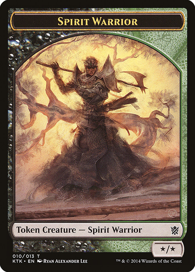 Spirit Warrior Token [Khans of Tarkir Tokens] | Kessel Run Games Inc. 