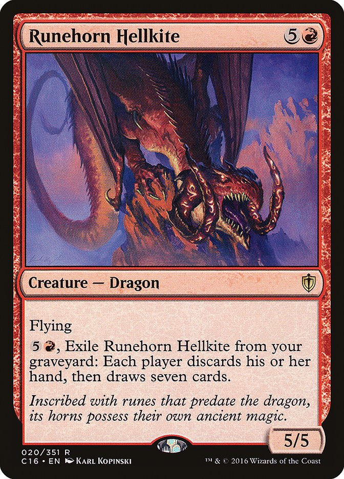 Runehorn Hellkite [Commander 2016] | Kessel Run Games Inc. 