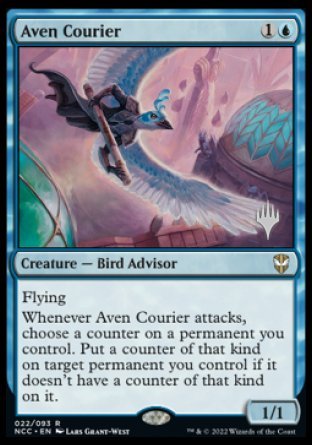 Aven Courier (Promo Pack) [Streets of New Capenna Commander Promos] | Kessel Run Games Inc. 
