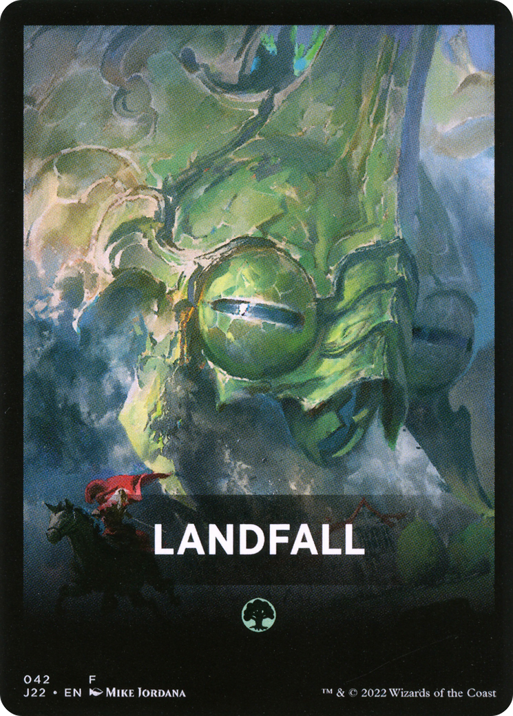 Landfall Theme Card [Jumpstart 2022 Front Cards] | Kessel Run Games Inc. 