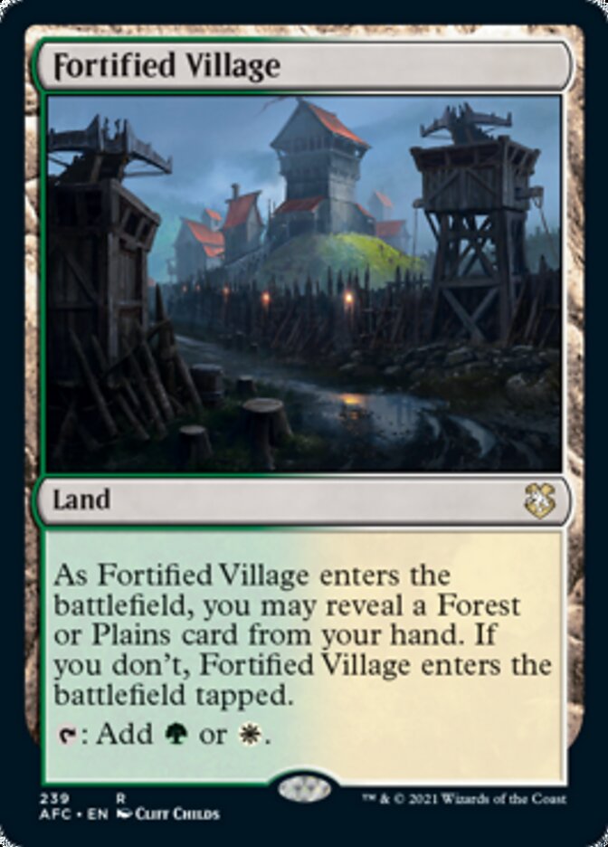 Fortified Village [Dungeons & Dragons: Adventures in the Forgotten Realms Commander] | Kessel Run Games Inc. 