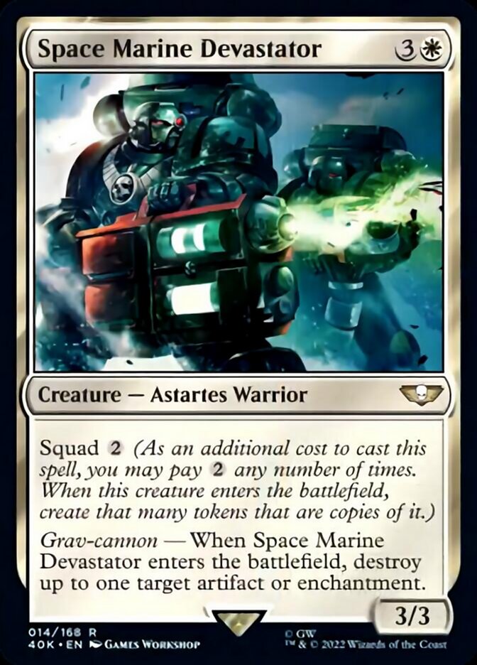 Space Marine Devastator (Surge Foil) [Warhammer 40,000] | Kessel Run Games Inc. 