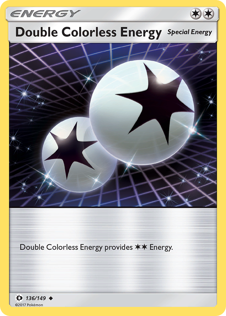 Double Colorless Energy (136/149) [Sun & Moon: Base Set] | Kessel Run Games Inc. 