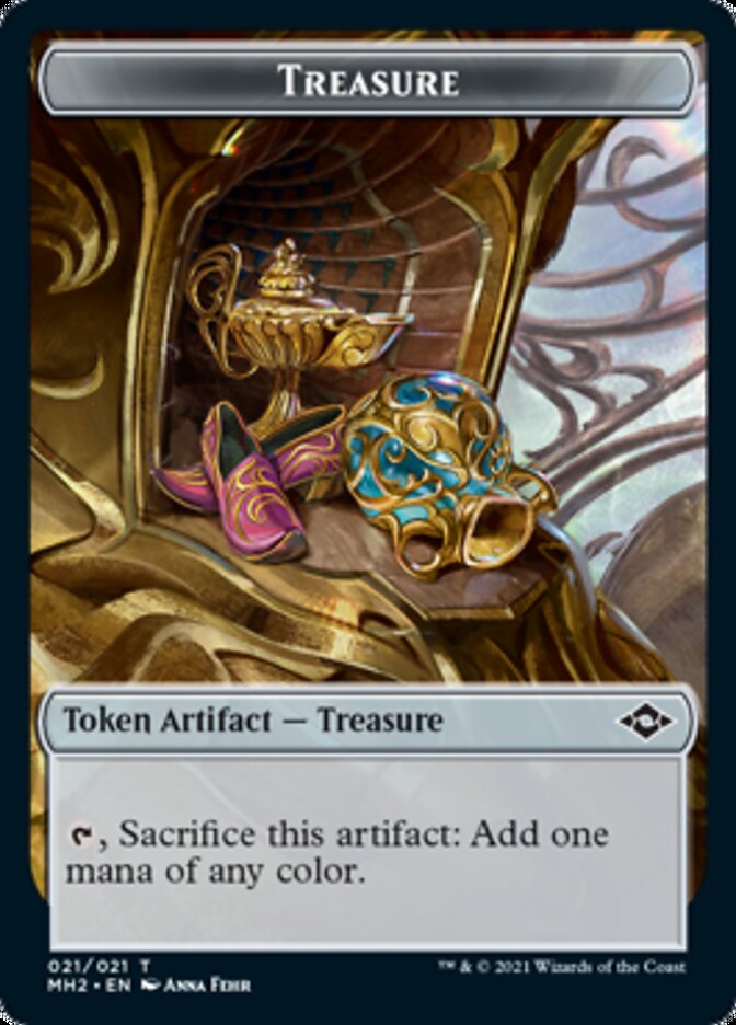 Thopter // Treasure (21) Double-Sided Token [Modern Horizons 2 Tokens] | Kessel Run Games Inc. 