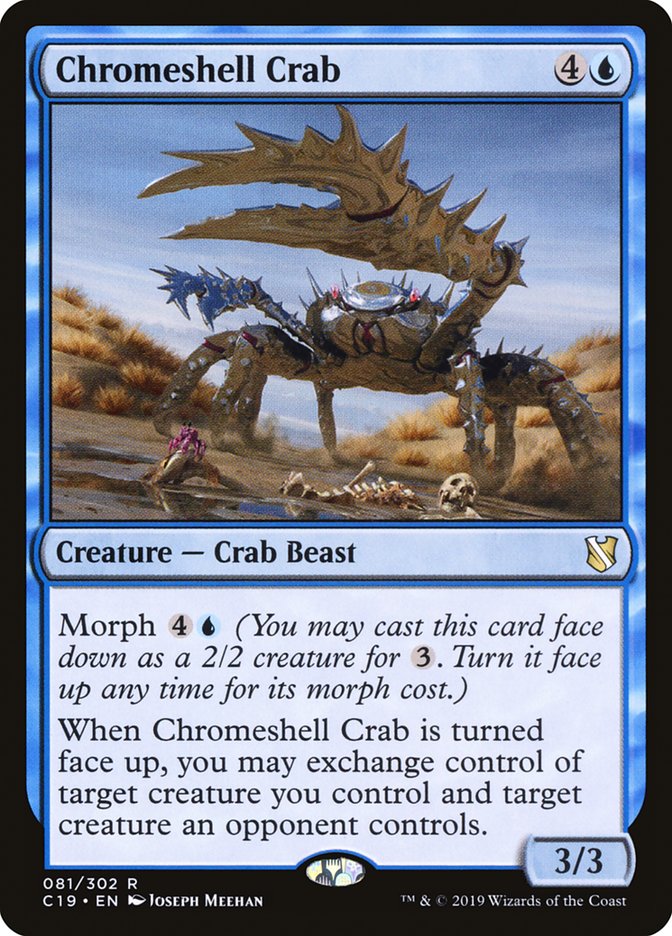 Chromeshell Crab [Commander 2019] | Kessel Run Games Inc. 