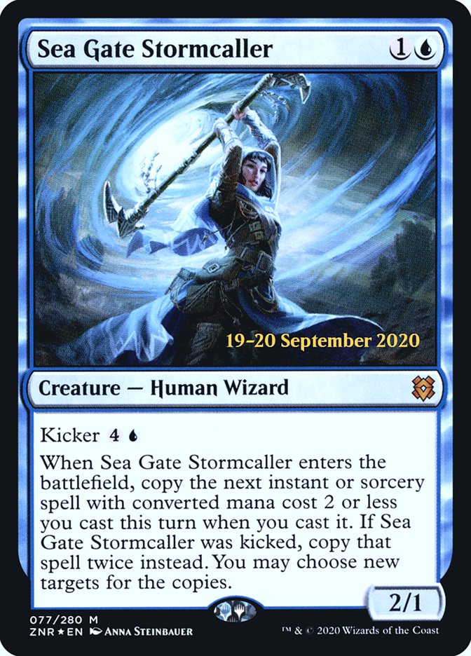 Sea Gate Stormcaller [Zendikar Rising Prerelease Promos] | Kessel Run Games Inc. 