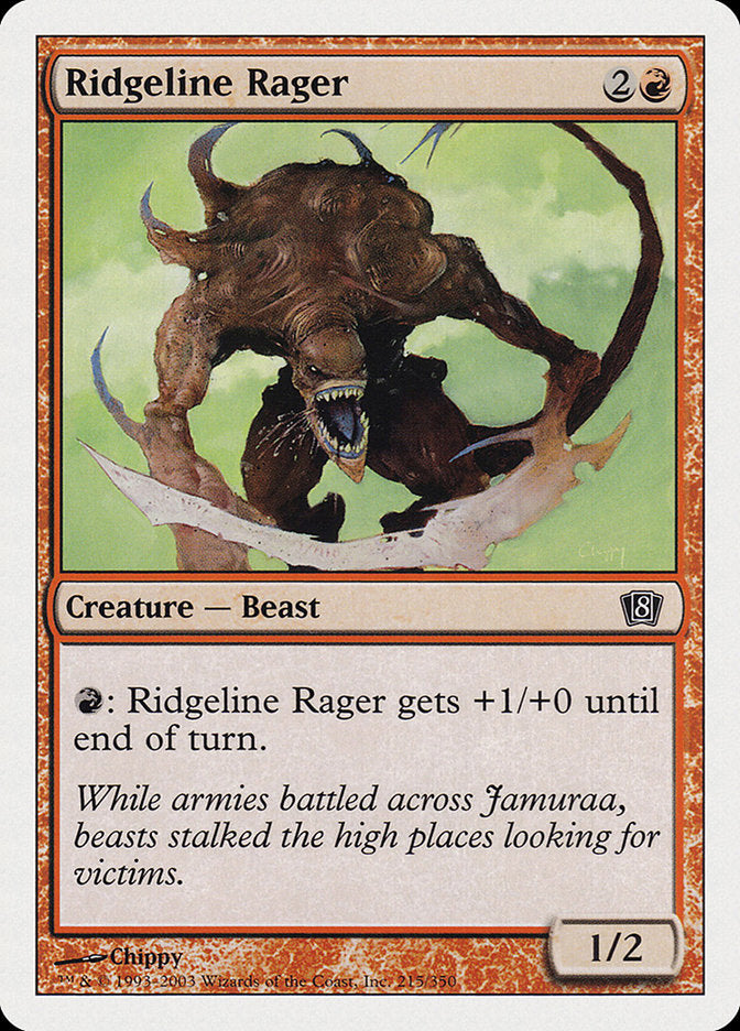 Ridgeline Rager [Eighth Edition] | Kessel Run Games Inc. 