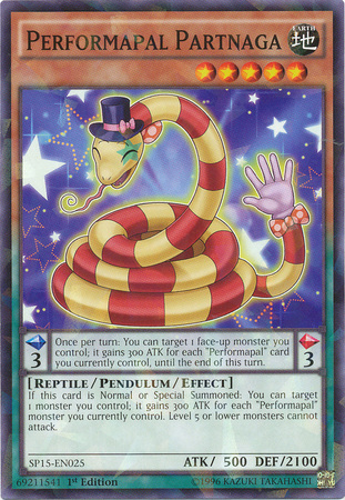 Performapal Partnaga [SP15-EN025] Shatterfoil Rare | Kessel Run Games Inc. 