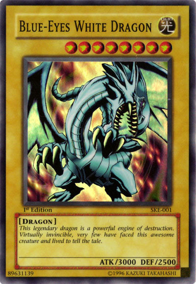 Blue-Eyes White Dragon [SKE-001] Super Rare | Kessel Run Games Inc. 