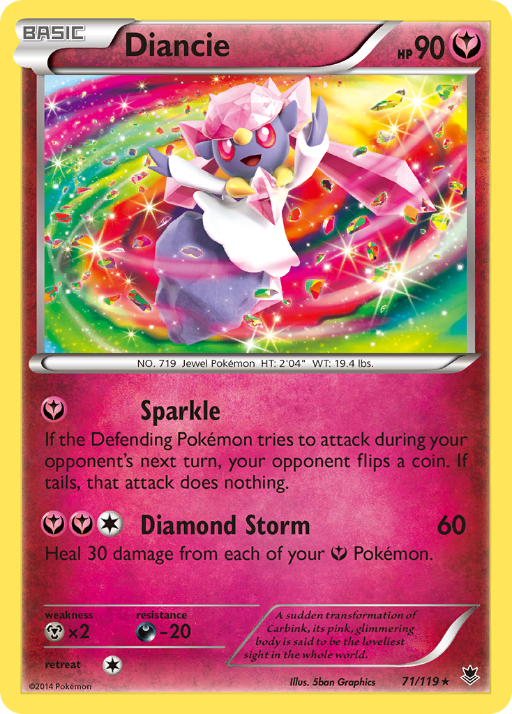 Diancie (71/119) [XY: Phantom Forces] | Kessel Run Games Inc. 