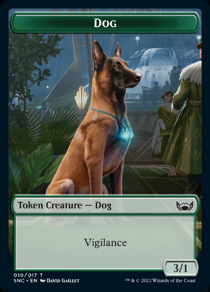 Dog Token [Streets of New Capenna Tokens] | Kessel Run Games Inc. 