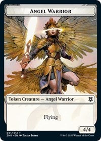 Angel Warrior // Copy Double-Sided Token [Zendikar Rising Tokens] | Kessel Run Games Inc. 